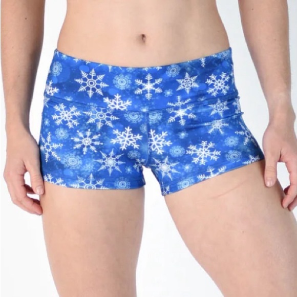 Fleo Snowflake Shorts (Original) Blue Size Medium - Picture 2 of 11